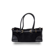 Bolso de mujer de cuero genuino negro Evelin