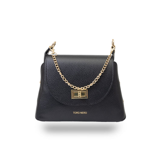 Bolso de mujer de piel natural negro Raisa