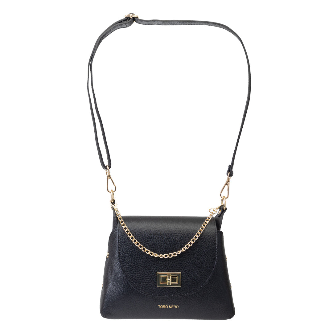 Bolso de mujer de piel natural negro Raisa