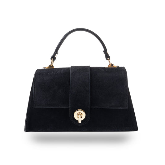 Bolso de mujer de piel natural negro Verona