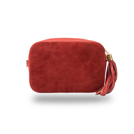 Bolso de mujer de piel genuina rojo Ancuta