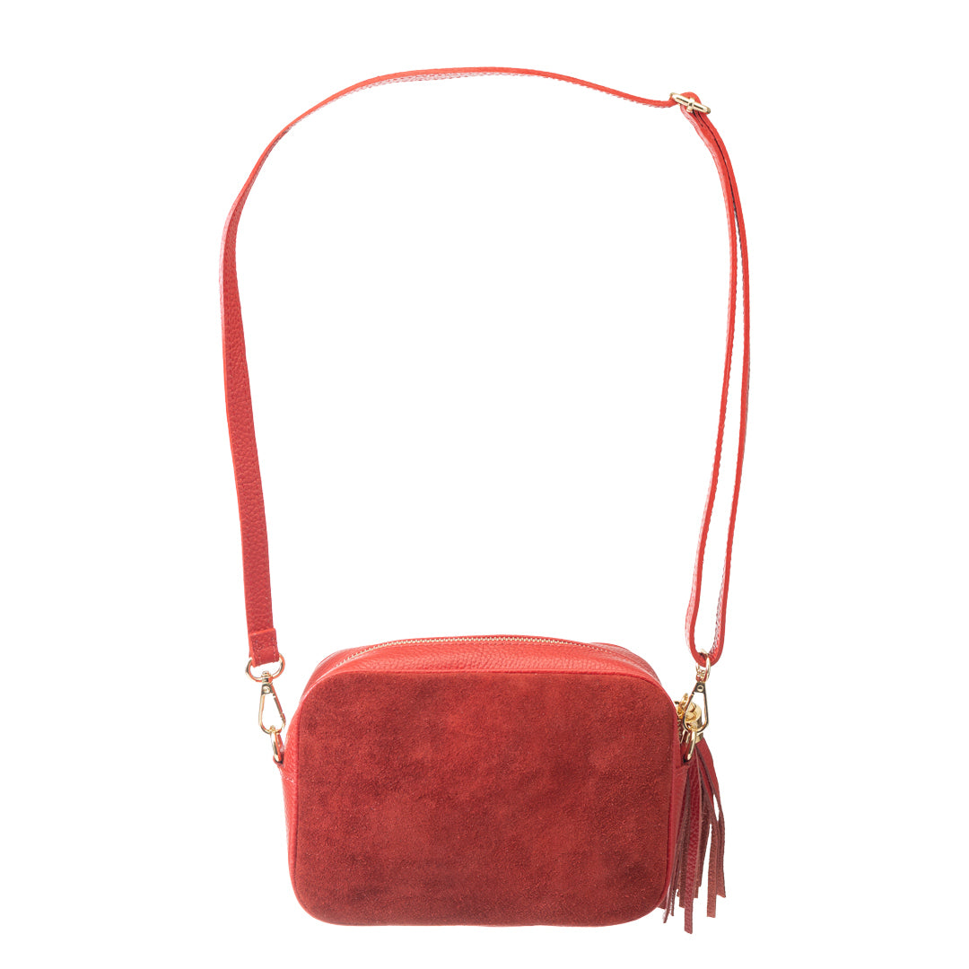 Bolso de mujer de piel genuina rojo Ancuta