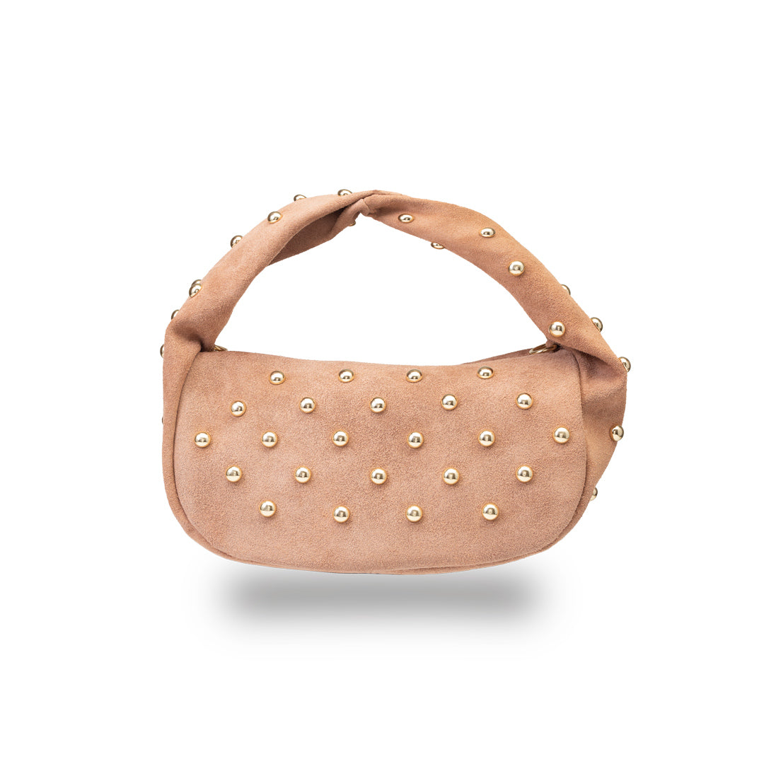 Bolso de mujer de piel natural rosa Naty