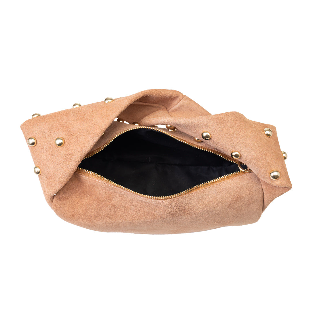 Bolso de mujer de piel natural rosa Naty