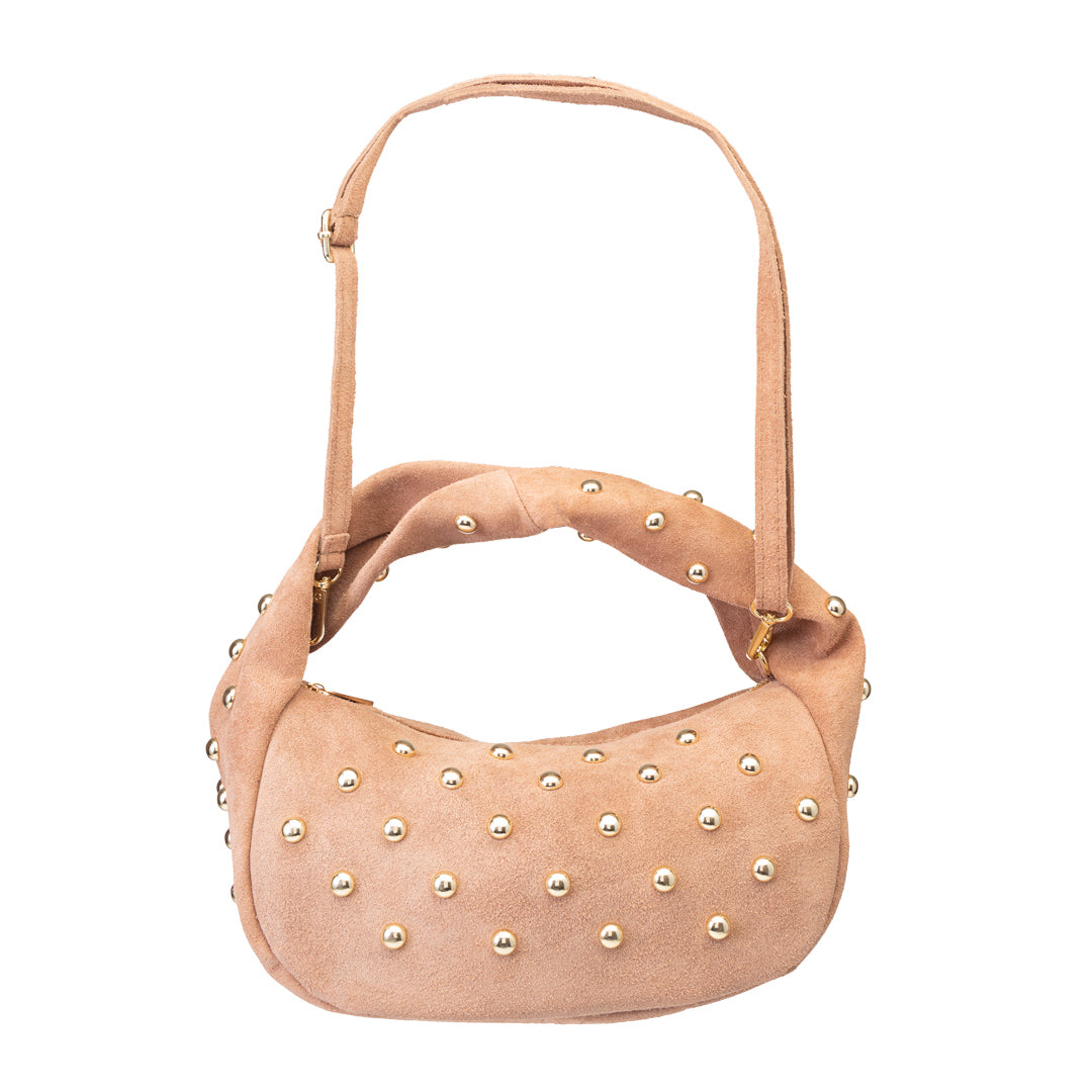 Bolso de mujer de piel natural rosa Naty