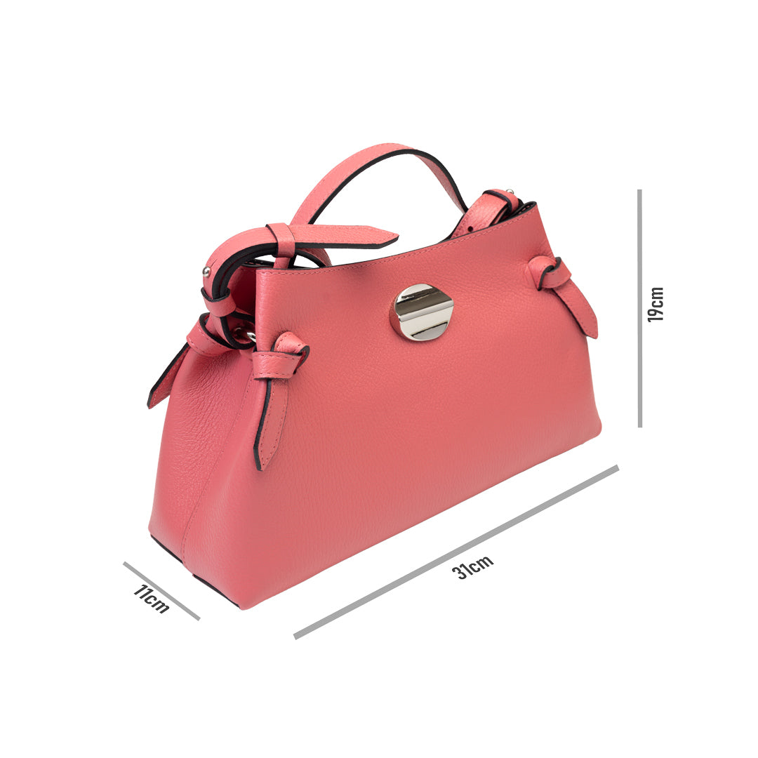Bolso de mujer de piel natural salmón Tania