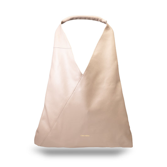 Bolso de mujer de piel natural rosa palo Camelia