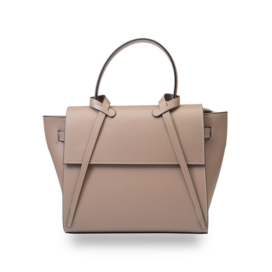 Bolso de mujer de piel natural "taupe" Erika