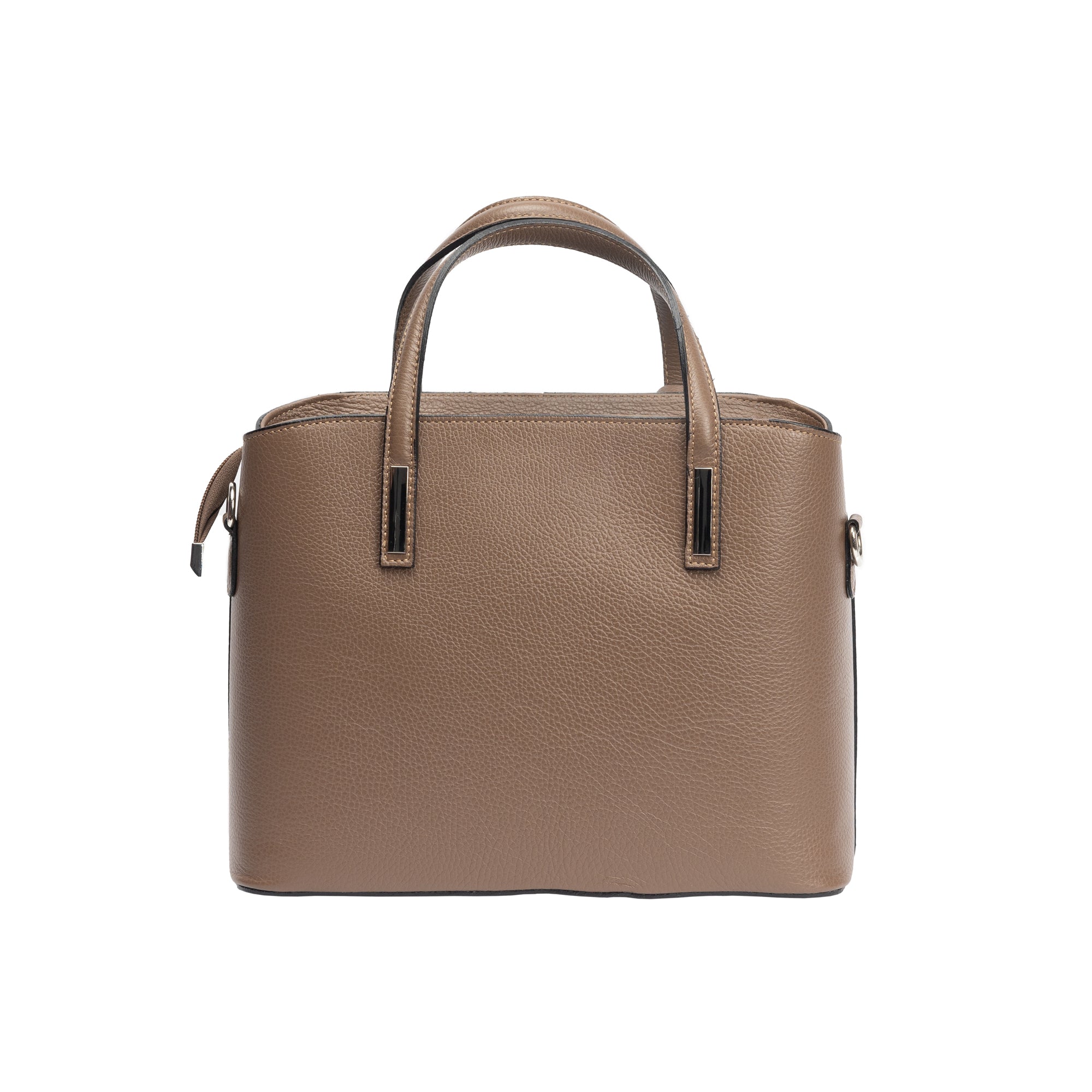 Bolso de mujer de piel natural color topo Mara