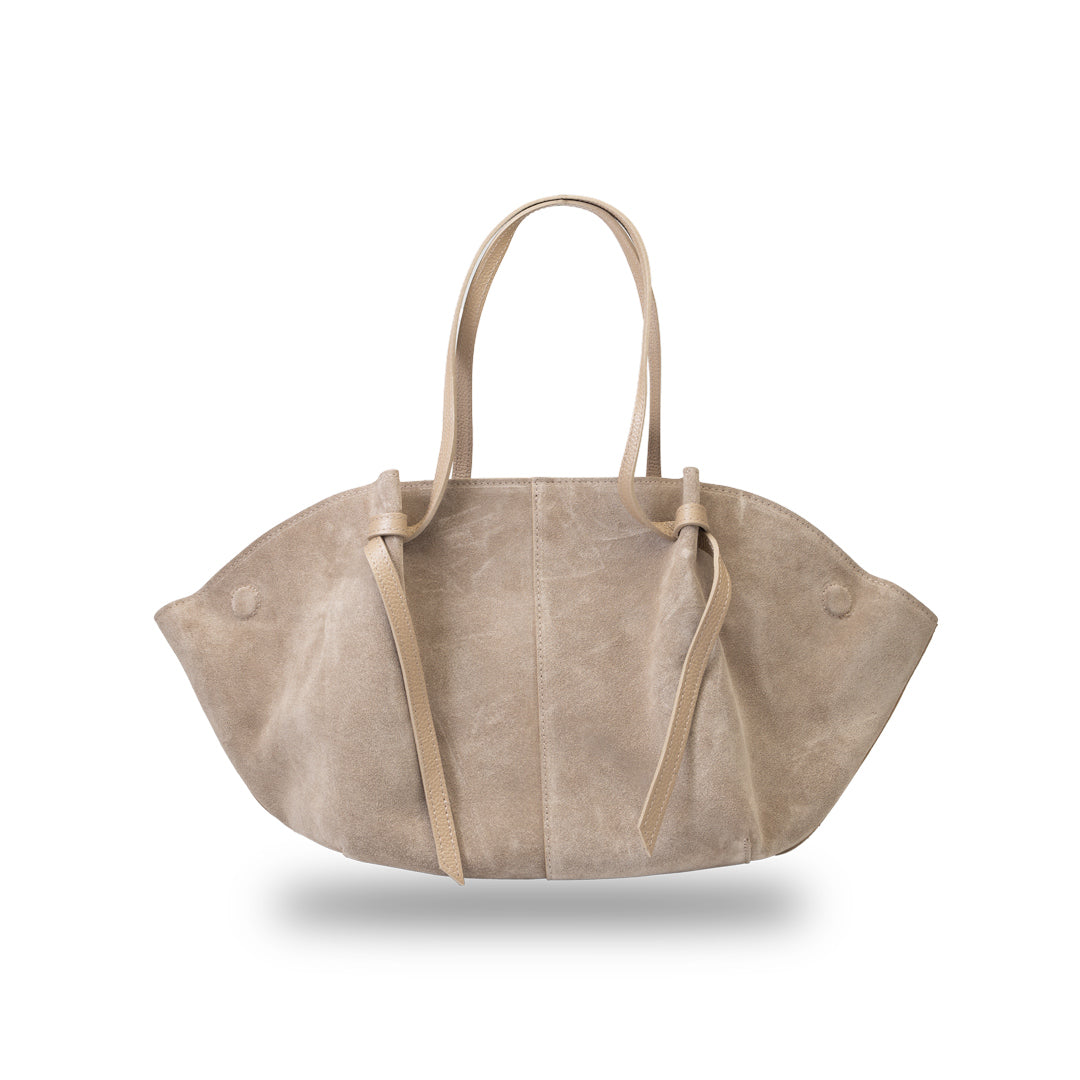 Bolso de piel natural color topo claro para mujer Alice