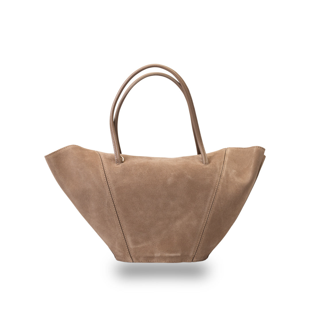 Bolso de mujer de piel natural topo claro Diana
