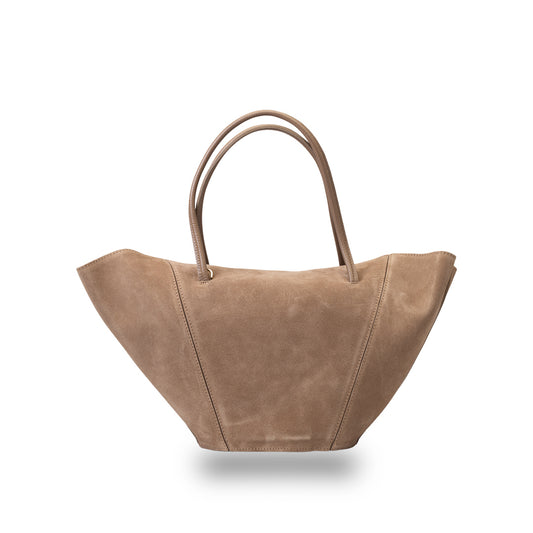 Bolso de mujer de piel natural topo claro Diana