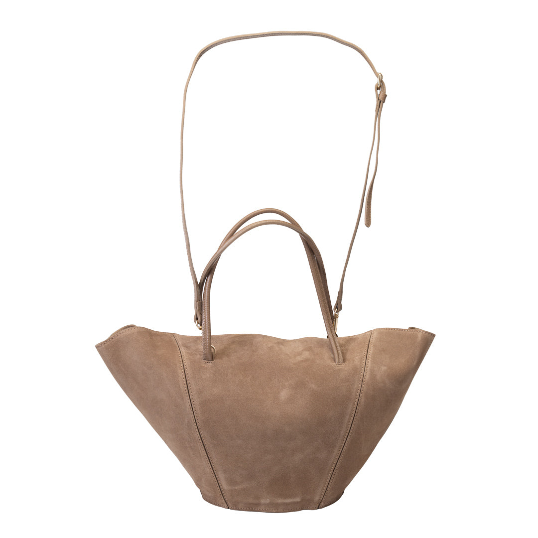 Bolso de mujer de piel natural topo claro Diana