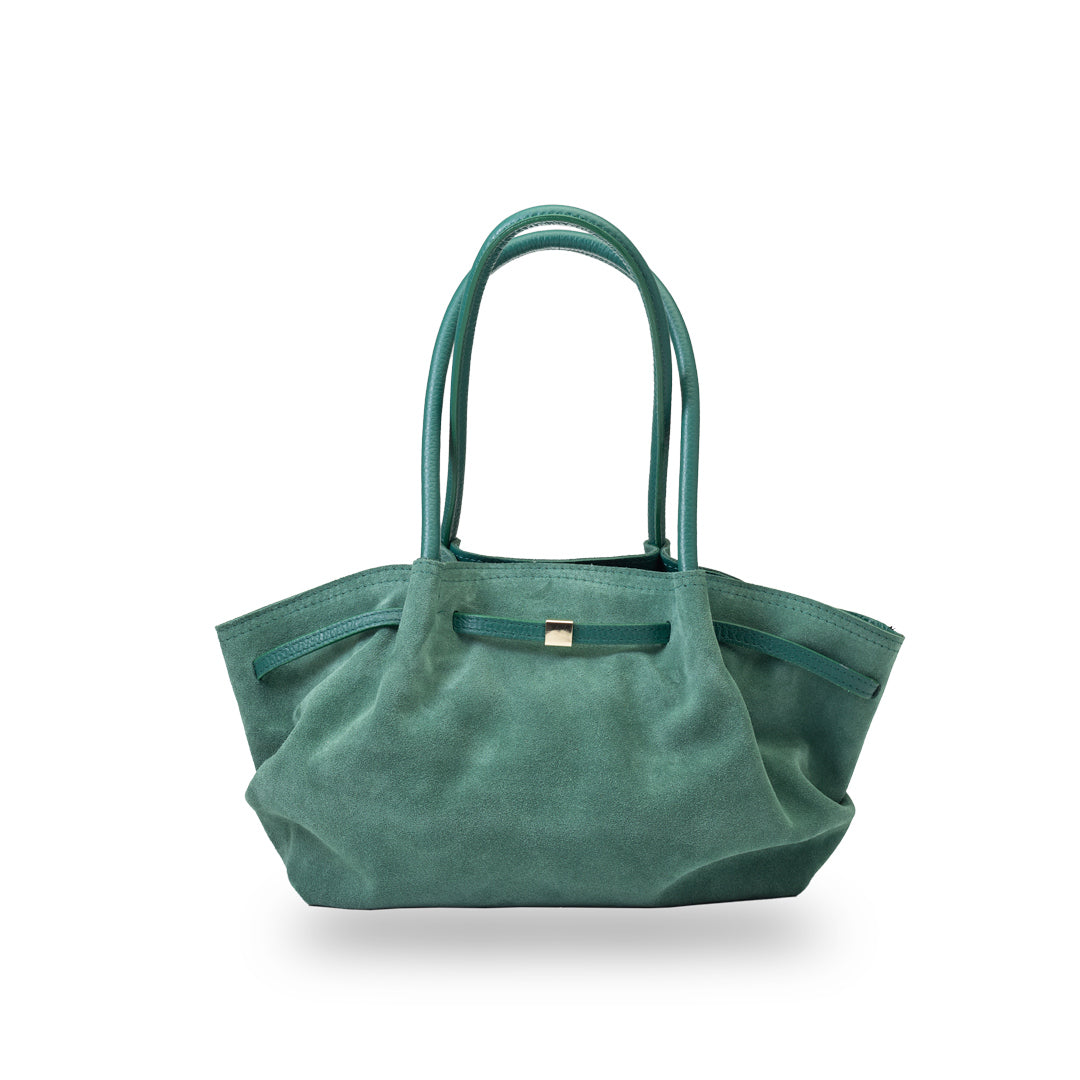 Bolso de mujer de cuero natural verde Elena