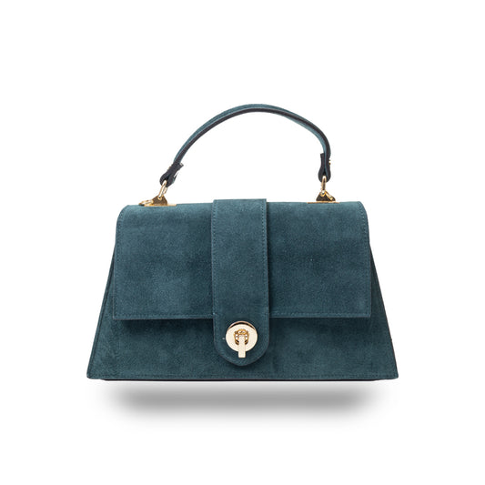 Bolso de mujer de piel natural verde Verona