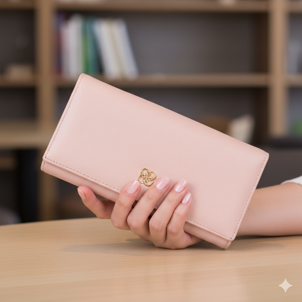 Cartera de mujer de piel genuina rosa empolvado-detail Reset