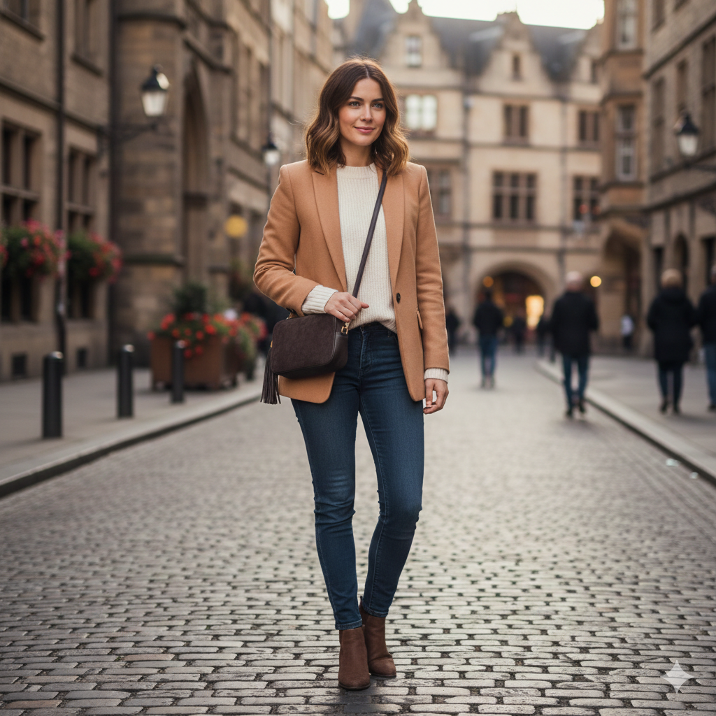 Bolso de mujer de cuero genuino marrón oscuro Ancuta