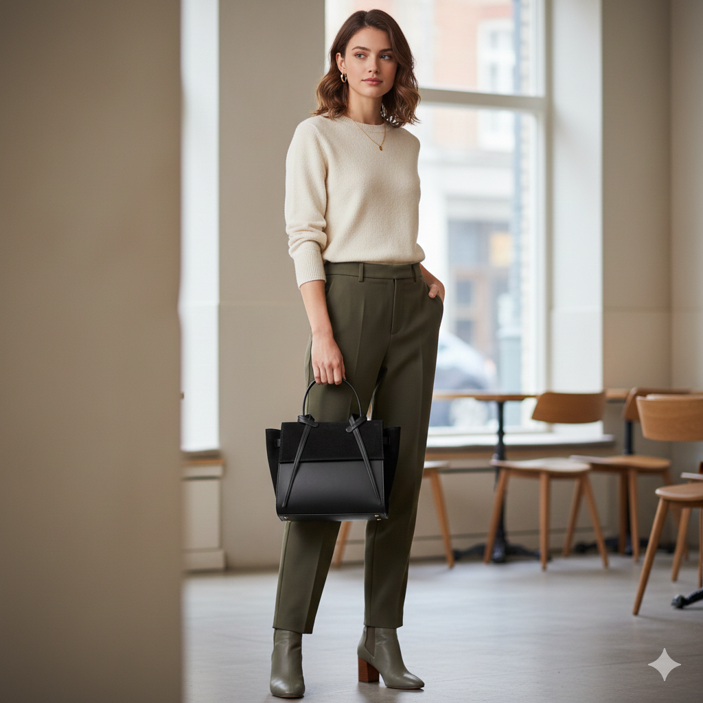 Sac à main femme en daim véritable noir Erika