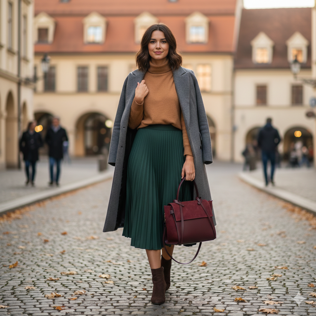 Bolso de mujer de piel de ante natural burdeos Erika