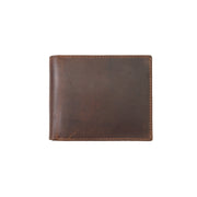 Cartera de hombre de cuero natural marrón OIL