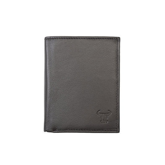 Cartera de hombre de piel natural marrón Ryan, protección RFID
