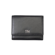 Cartera de mujer de piel natural negra Ellis, protección RFID