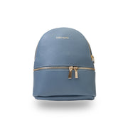 Sac à dos femme en cuir véritable bleu Teen Spirit