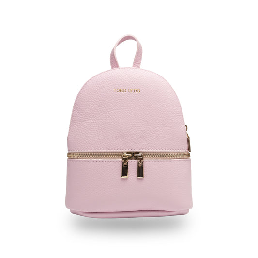 Mochila de piel natural lila para mujer Teen Spirit