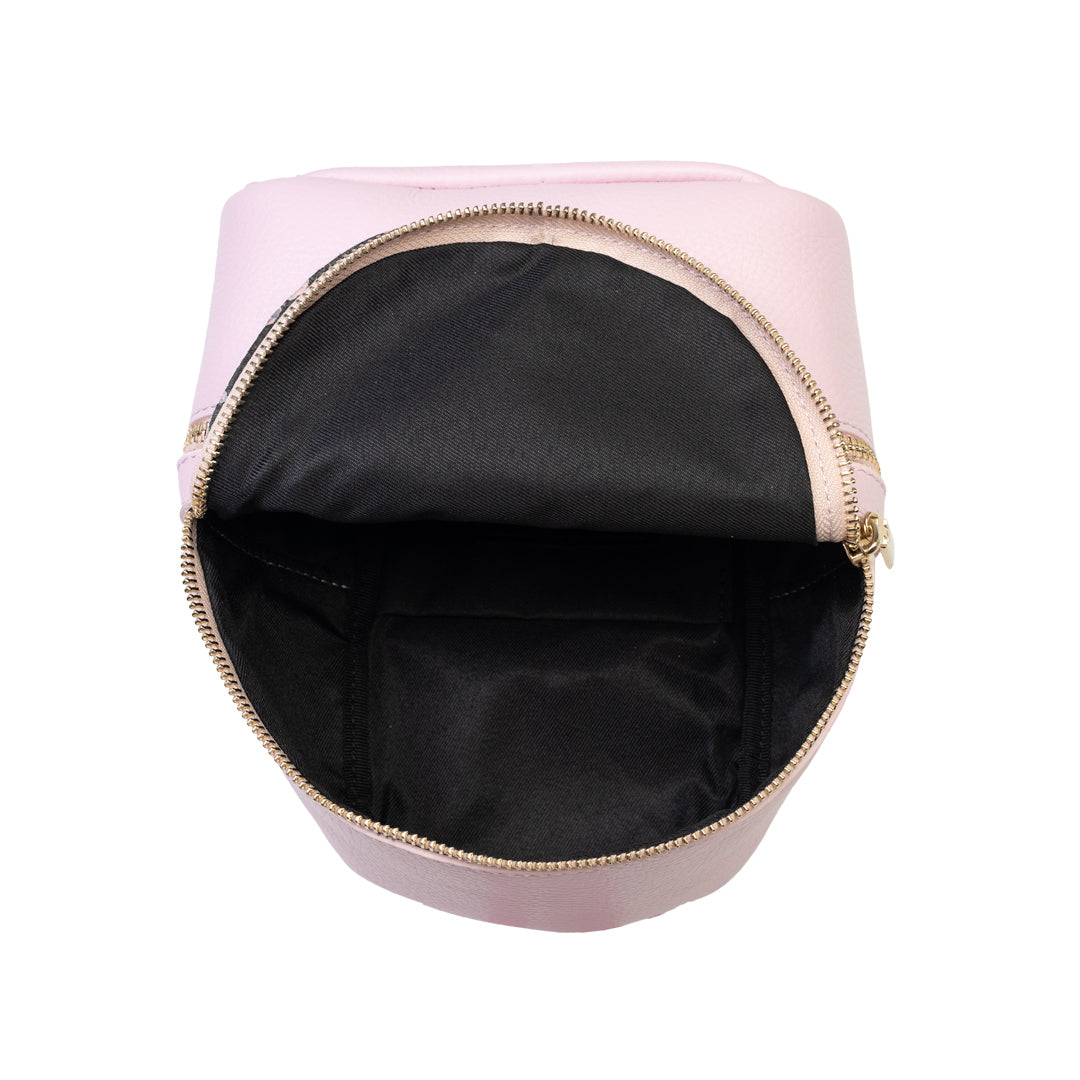 Mochila de piel natural lila para mujer Teen Spirit
