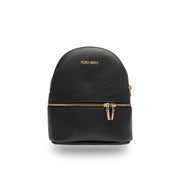 Mochila de piel natural negra Teen Spirit para mujer