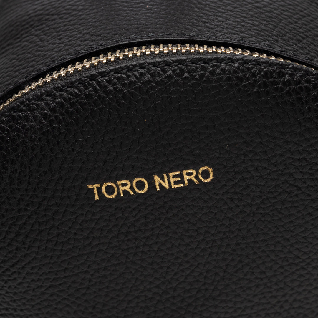 Mochila de piel natural negra Teen Spirit para mujer