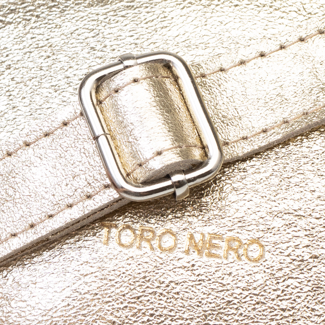 Marsupio da donna in vera pelle oro Waist Glam