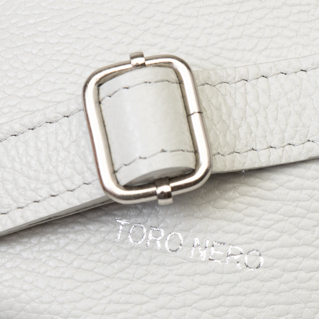 Borsetă damă din piele naturala gri Waist Glam
