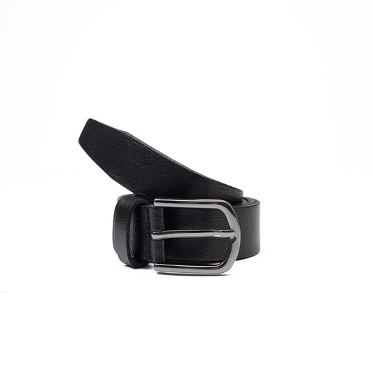 Cinturón para niños de cuero natural negro New kids