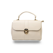 Bolso de mujer de piel natural beige Beatrice