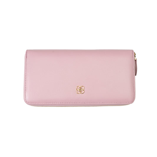 Cartera de mujer de piel natural lila - Arya