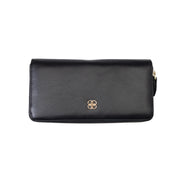 Cartera de mujer de piel natural negra - detalle Arya