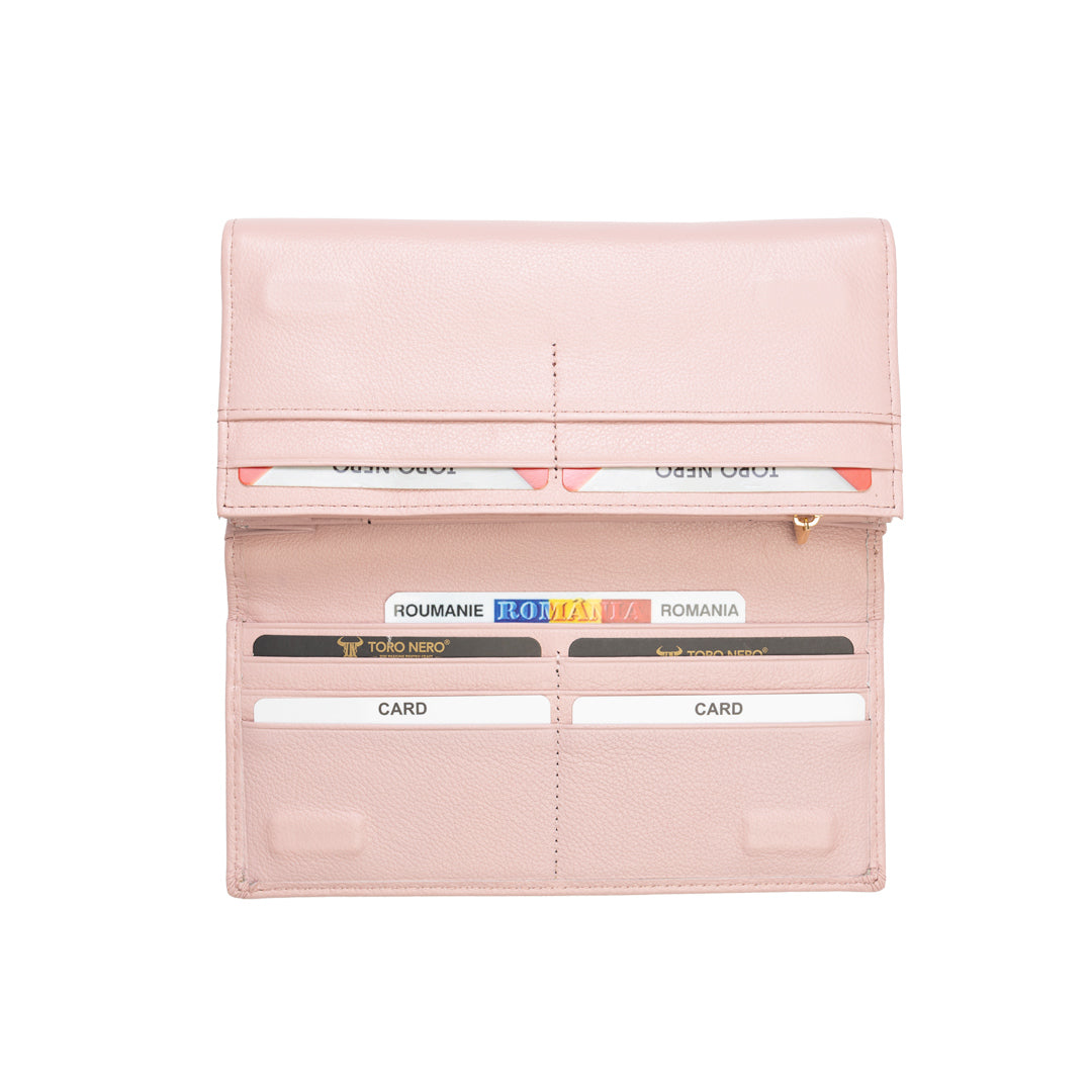 Cartera de mujer de piel genuina rosa empolvado-detail Reset